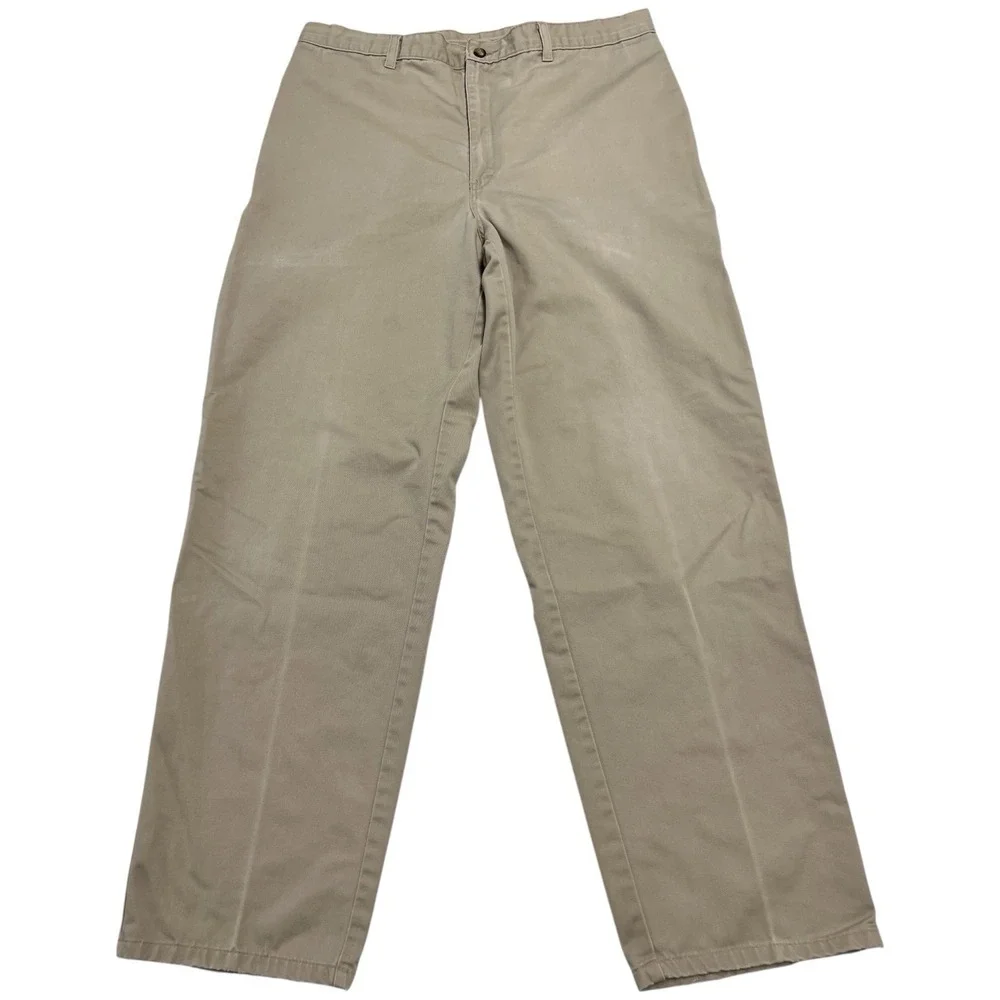 Dickies Men's Tan Light Brown Khaki Beige Workwear Pant Chino Straight Leg 36x31